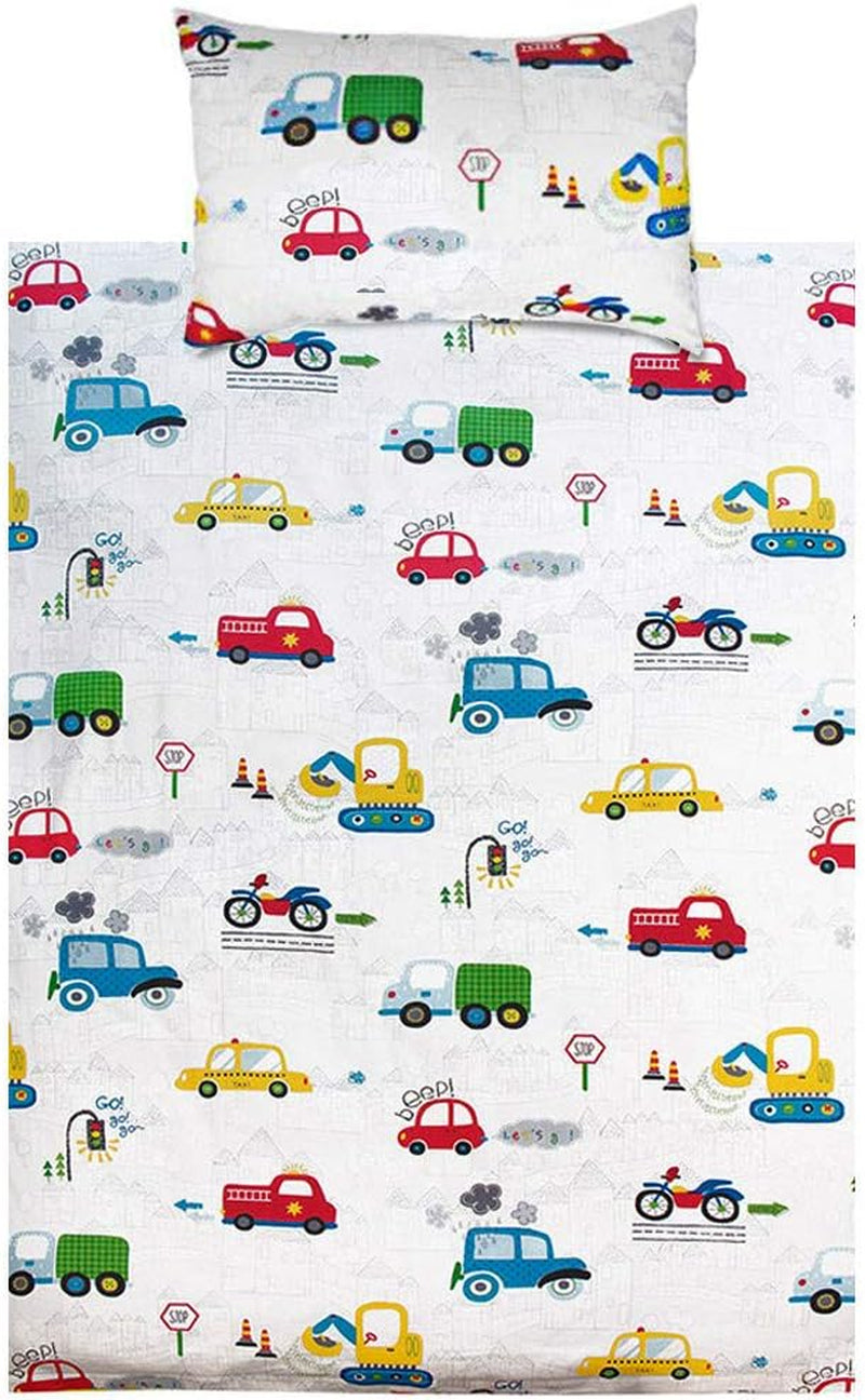 Lenjerie de pat pentru copii băieți cu diverse modele, 100% bumbac Lenjerie de pat - copii Naty Shop Auto 100 X 135 cm