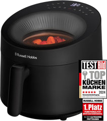 Russell Hobbs Airfryer, 5 litri, 10 programe, fereastra de vizualizare Electrocasnice Naty Shop Negru