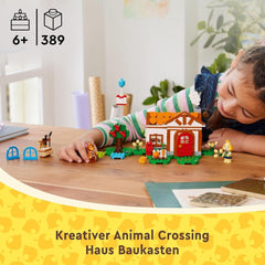 LEGO Animal Crossing Vizită de la Melinda, jucărie creativă pentru copii cu 2 mini-figurine din seria de jocuri video, inclusiv Fatima, Merch, cadou pentru fete și băieți de la 6 ani 77049 Seturi de constructie Besuche den LEGO-Store
