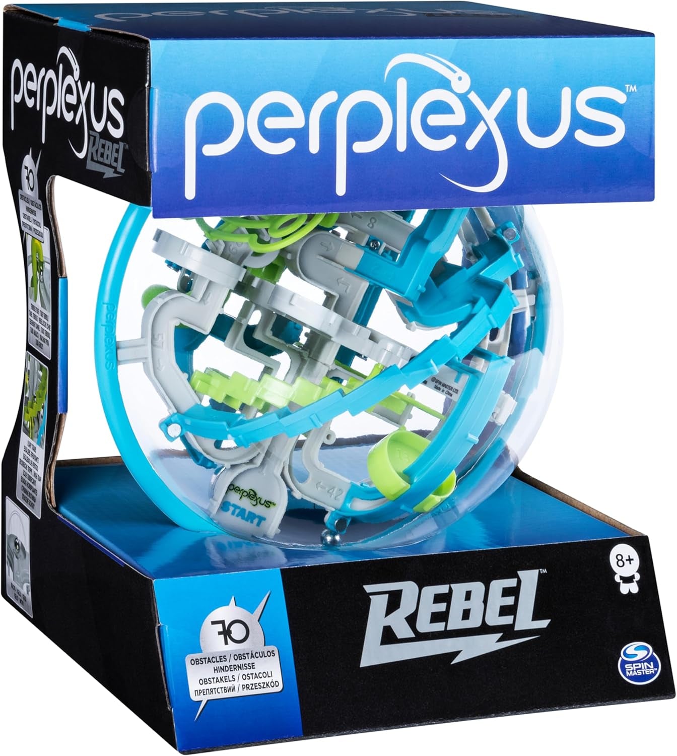 Spin Master Games Perplexus Rebel, labirint 3D cu bile și 70 de obstacole - pentru fanii Perplexus îndemânatici, cu vârsta de 6 ani și peste
