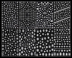 JMEOWIO Nagelsticker Weihnachten 8 Blatt Nagelaufkleber Selbstklebend Weiße Schneeflocken Winter Nail Art Sticker Dekoration Nageldesign Zubehör