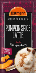 Ostmann Gewürze – Pumpkin Spice Latte Würzmischung, zum Einrühren in Milch mit Kaffee oder Espresso, mit Kürbispulver, 16 g im Beutel (Verpackungsdesign kann abweichen)