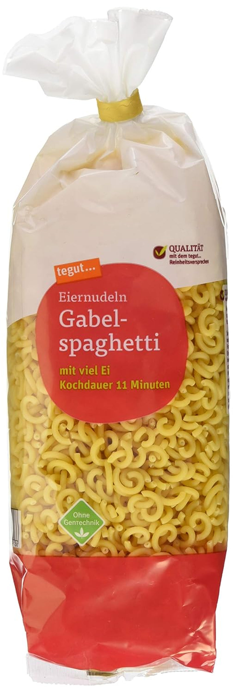 tegut... Tăiței cu ou și spaghete tip furculiță, 1 x 500 g