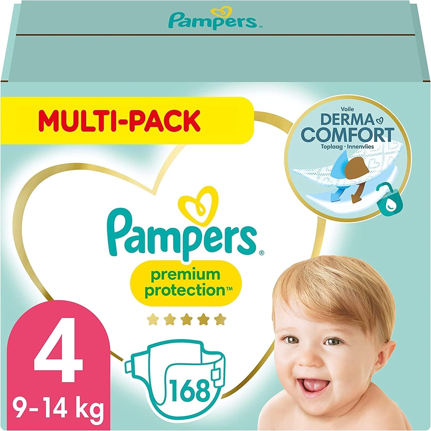 Pampers Premium Protection Mărimea 5, 152 scutece, 11 kg-16 kg, protecția noastră numărul 1 împotriva pielii și scurgerilor
