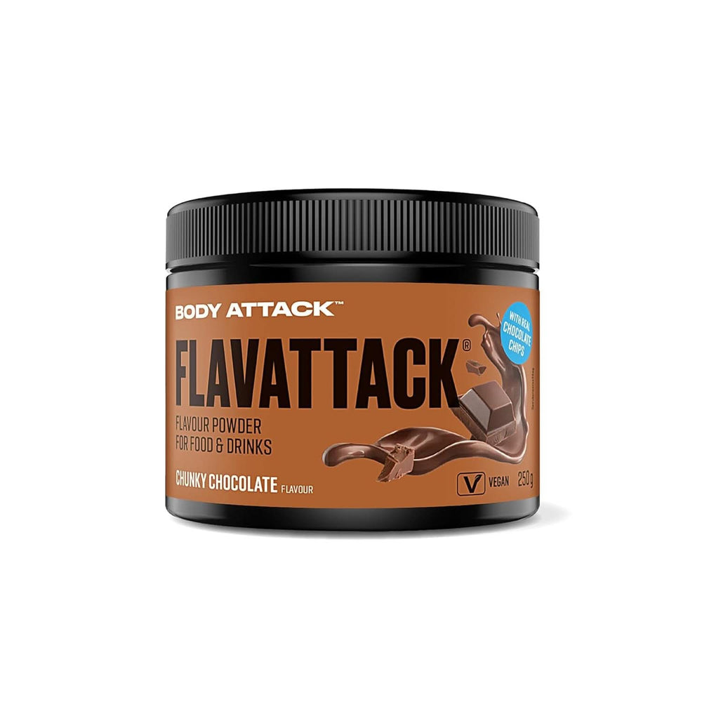 Body Attack Flavattack®, Double Choc Brownie, 250G / 83 porții Arome Naty Shop 250 grame Ciocolata cu bucati de ciocolata