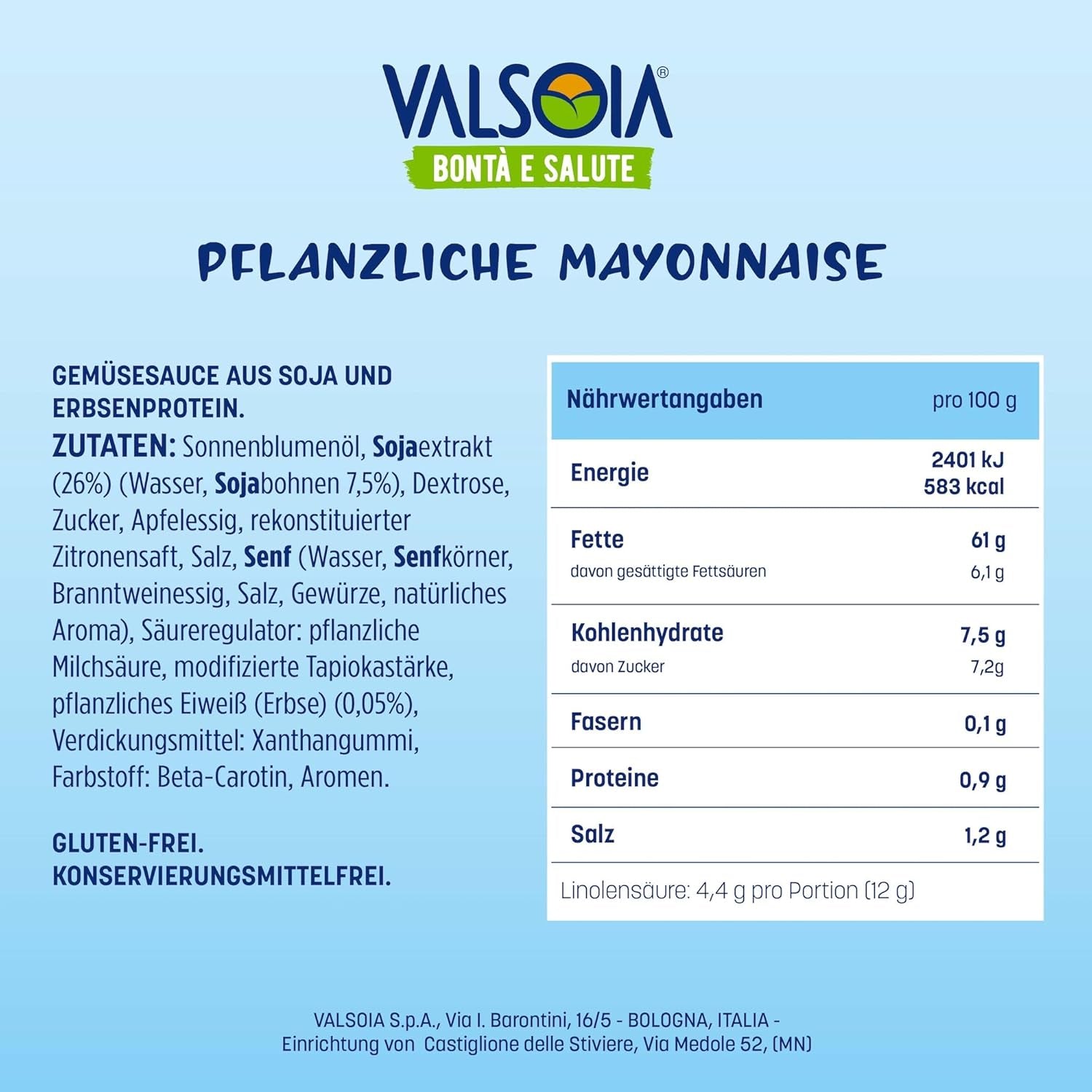 Maioneză pe bază de plante din soia, fără ouă, ideală pentru vegani și vegetarieni, versatilă în bucătărie, 4 x 150 ml