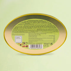 Cutie cadou Heidel cu felicitări de Paște 183g, praline premium din ciocolată cu lapte cu cutie metalică decorativă, ideală ca și cadou de Paște