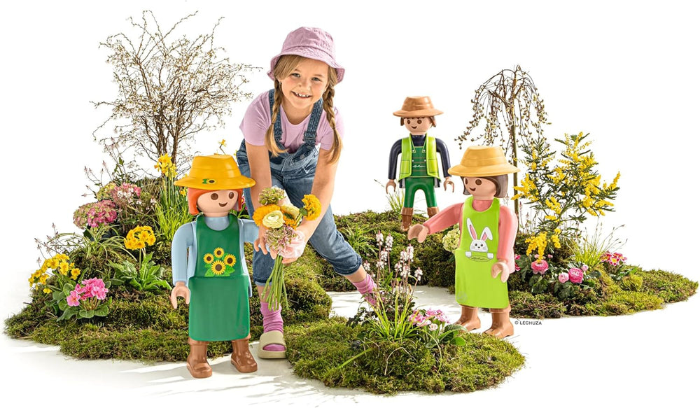 LECHUZA Gardener 2021 - Floarea-soarelui (62,5 cm), Verde/Albastru deschis