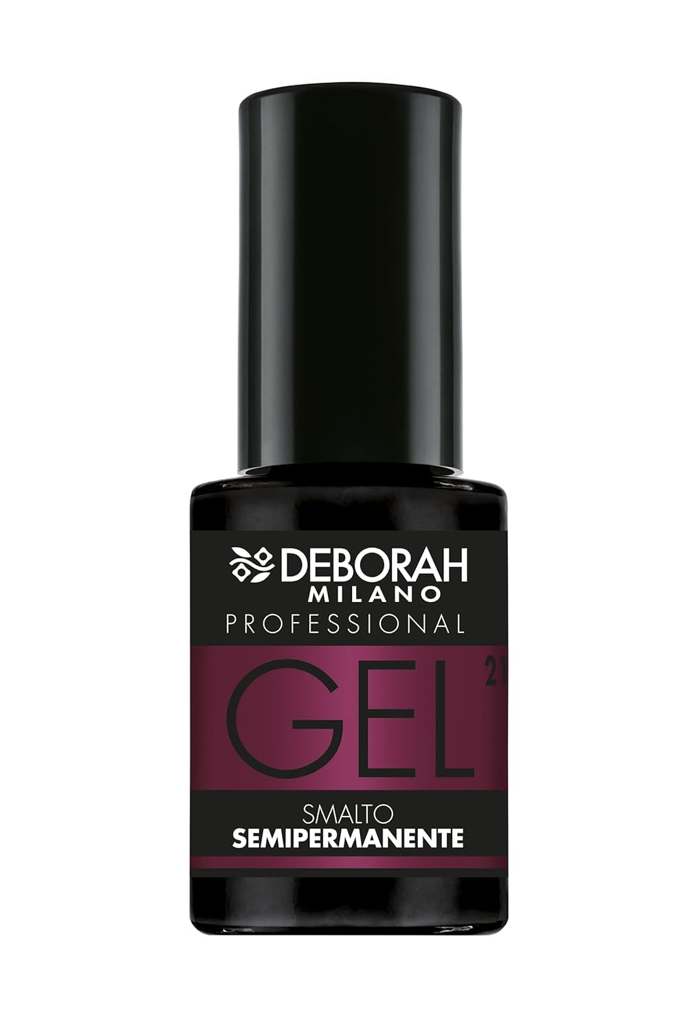 Oja semipermanentă Milano Professional, nr. 21 Burgundy, efect de volumizare, de lungă durată, pentru unghii intense și lucioase, 4,5 ml