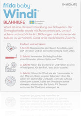 Fridababy Windi Gas Relief pentru bebeluși de la 0 luni, 10 bucăți, catetere de unică folosință, ameliorare naturală a gazelor, 20437