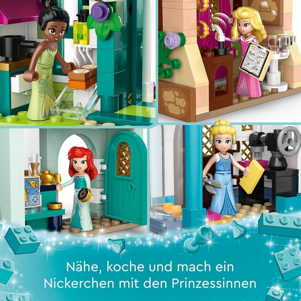 LEGO Disney Princess: Disney Princess Adventure Market, casă de jucărie cu 4 păpuși, inclusiv Cenușăreasa și Ariel, Playset cu harta comorii, cadou pentru fete și băieți de la 6 ani 43246 Seturi de constructie Besuche den LEGO-Store