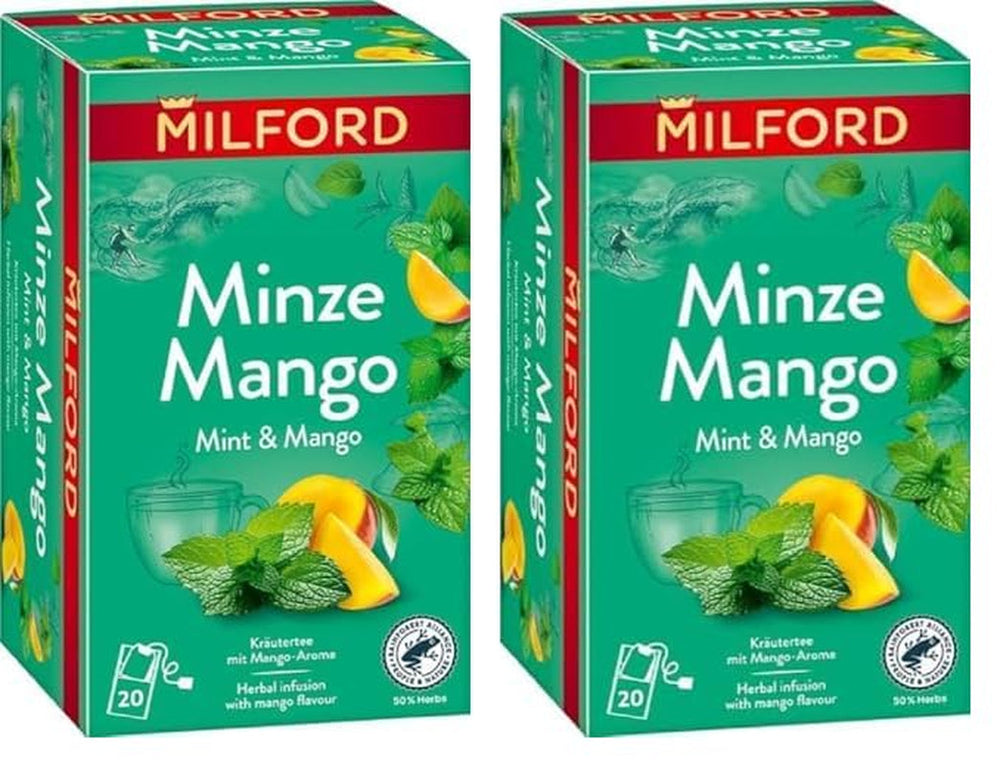 MILFORD Căpșuni și vanilie | Ceai de fructe cu aromă de căpșuni și vanilie | 20 pliculețe