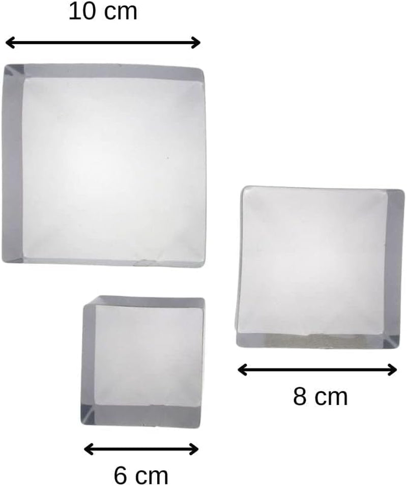 Formă de biscuiți pătrată Fackelmann, oțel, argintie