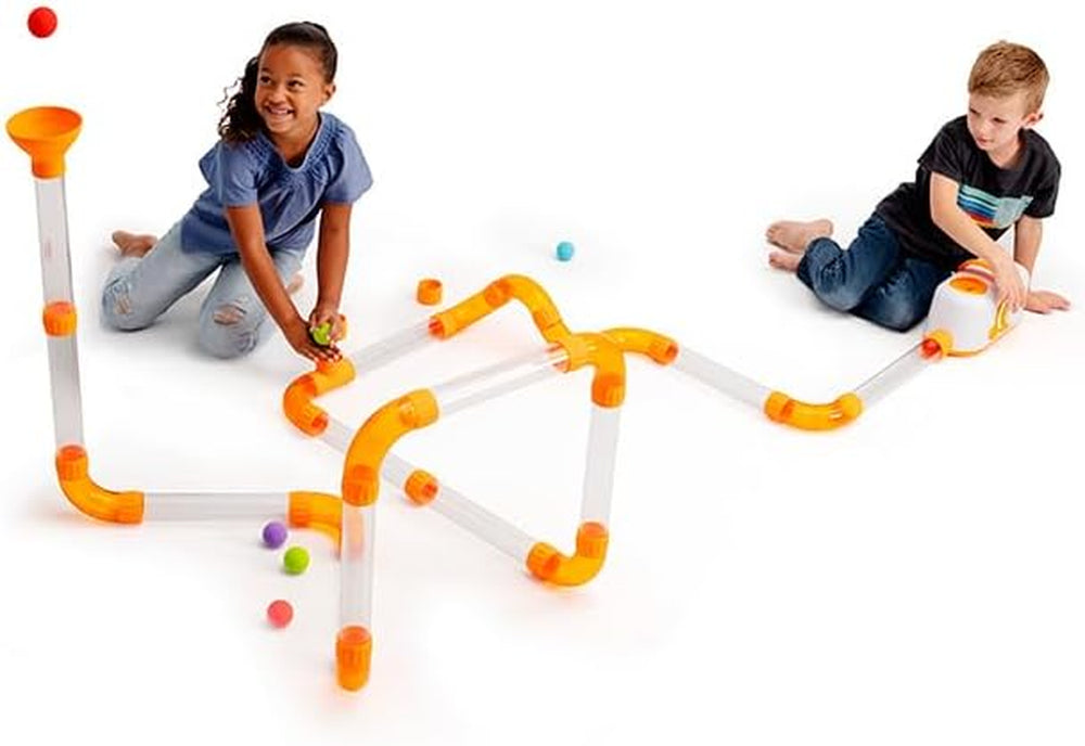 Fat Brain Toys Air Toobz Erweiterungspaket – Luftbetriebenes STEM-Bauspielzeug – Kinder & Jugendliche, Blau