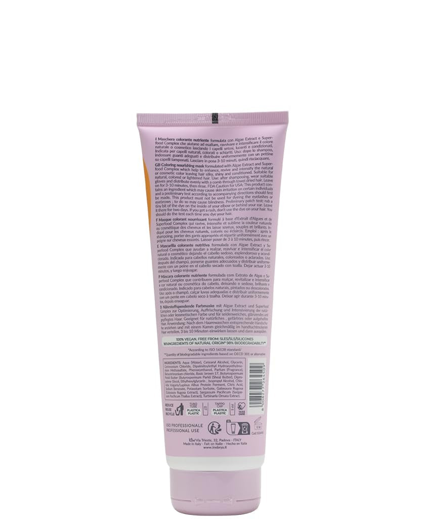 INEBRYA KROMASK mască colorată, hrănitoare, miere, 250 ml Masca de par Naty Shop