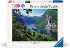 Ravensburger Puzzle 12000475 - Norwegian Fjord - Puzzle de 1000 de piese pentru adulți și copii de la 14 ani, puzzle cu peisaj norvegian Puzzle Naty Shop Design nou