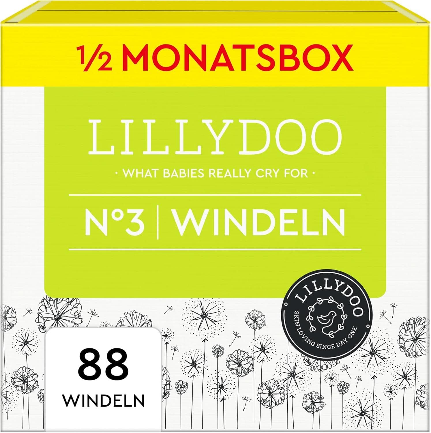 LILLYDOO Scutece prietenoase cu pielea, mărimea 2 (4-8 kg) Mama si Copilul Naty Shop 3 (88 buc)