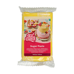 Pastă de zahăr galbenă Funcakes, 250 g