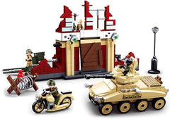 WWII - Kampf um Stalingrad (479 Teile), Spielset, Steckbausteine, mit Spielfigur, für Kinder ab 4 Jahren