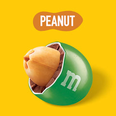 M&M's Peanut, pachet vrac de ciocolată, 24 x 45g, linte cu ciocolată și aromă de arahide, cadou de ciocolată (1080g), ideal ca delicatesă cu tematică de fotbal american