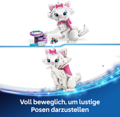 LEGO ǀ Disney Aristocats: Bezaubernde Marie - Spielzeug Katzenfigur mit Zubehör - inkl. Textilschleife - DIY Deko fürs Schlafzimmer - Geschenk für Mädchen ab 7 Jahren und Fans - 43286