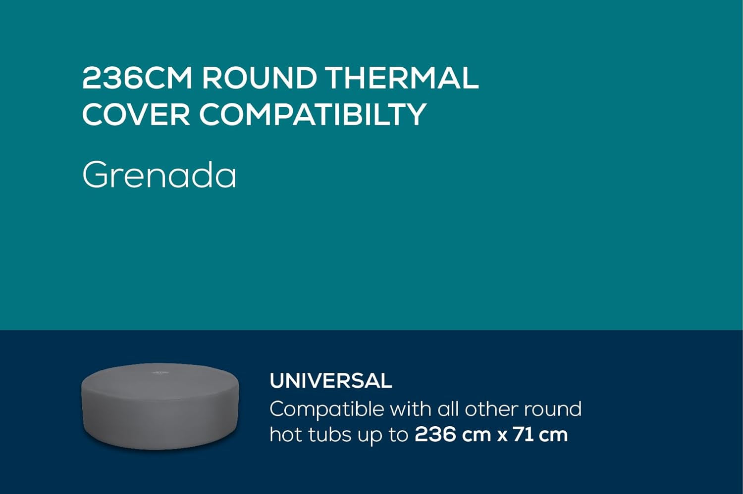 Bestway LAY-Z-SPA Xtras EnergySense Plus husă termică completă Ø 236 x 71 cm, rotundă