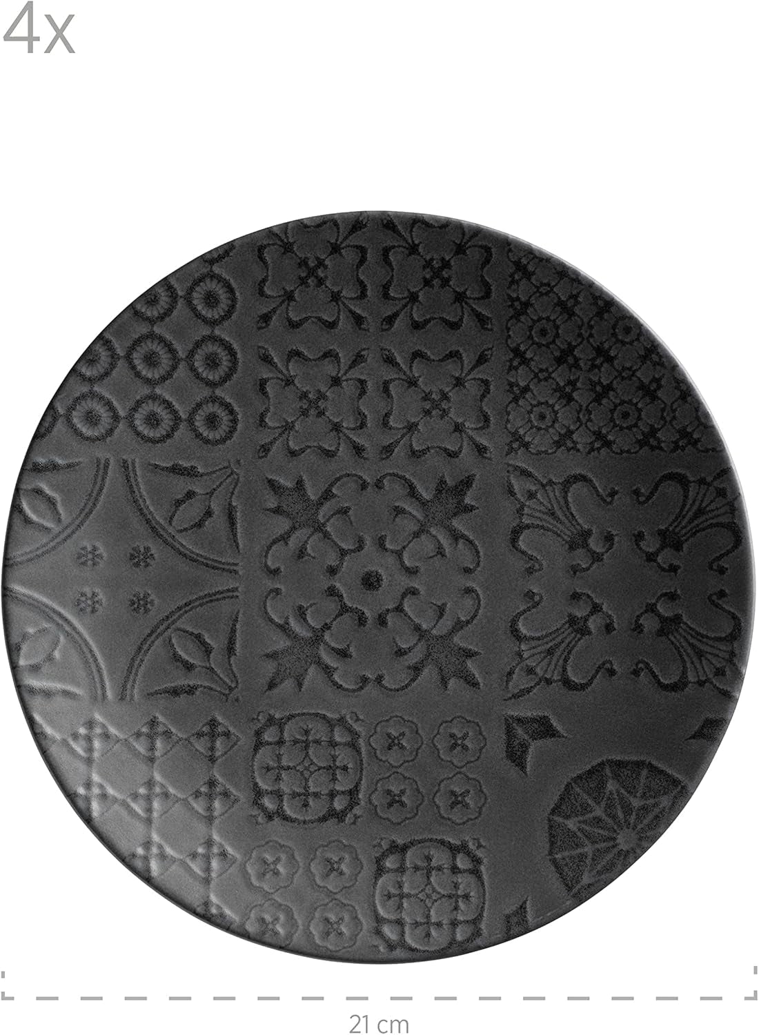 MÄSER 935076 Series Tiles Serviciu de masă Vintage pentru 4 persoane în stil maur Seturi vesela masa Naty Shop