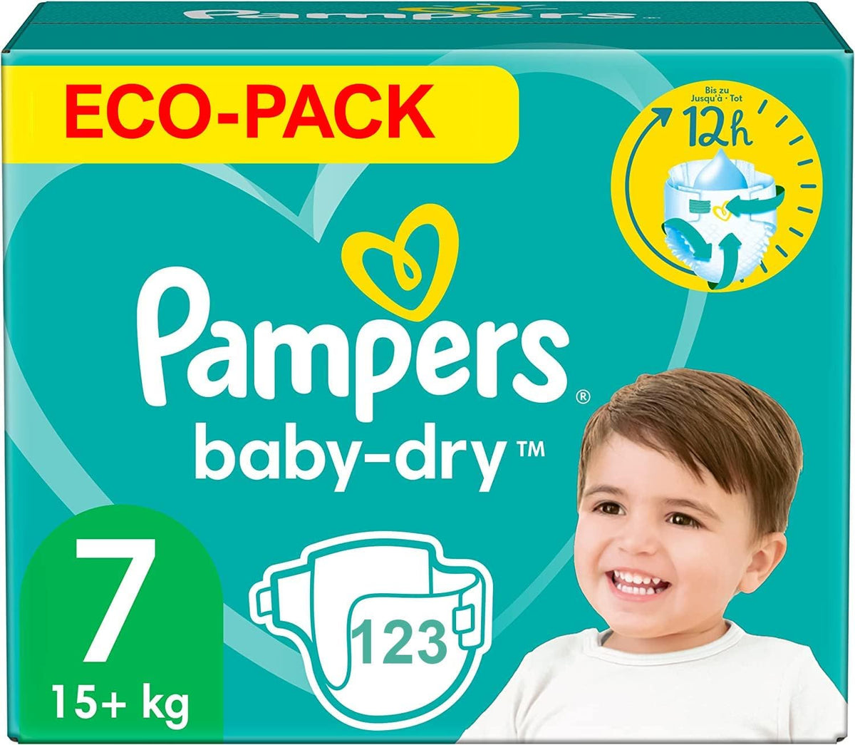 Scutece PAMPERS Baby-DRY mărimea 7 123