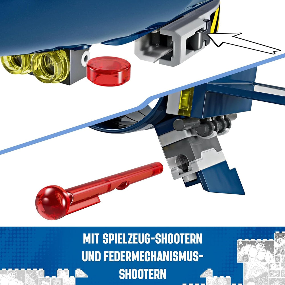 LEGO Marvel X-Jet The X-Men, model de avion de construit cu figuri, inclusiv Wolverine și Rogue, jucărie cu supereroi pentru copii, cadou pentru băieți și fete de la 8 ani 76281 Seturi de constructie Besuche den LEGO-Store