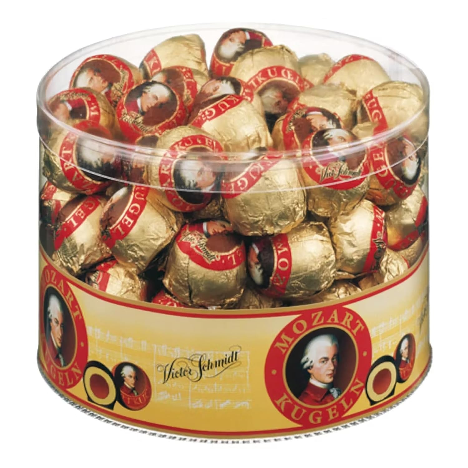 Mozartkugeln – Originale din Austria – Ciocolate fine cu nuga și marțipan – 825g (1 pachet)