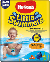 Huggies Little Swimmers Mărimea 5-6, pachet mare de 19 bucăți Mama si Copilul Naty Shop