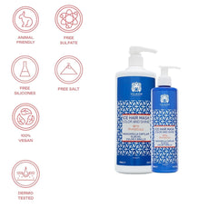 Valquer Profesional Ice Hair Mask Colour and Shine - Pentru păr vopsit, 1000 ml Masca de par Naty Shop