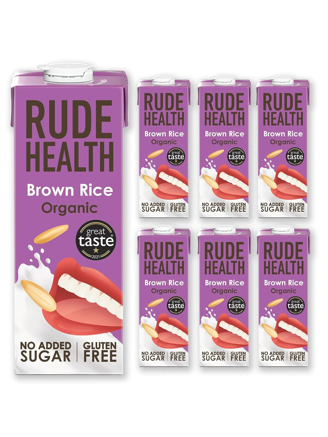 Rude Health 6 x 1 Liter Bio-Cashew-Drink, 100% natürliches Bio-Getränk, glutenfrei, ungesüßt, preisgekrönt, gesund & vegan, 100% recycelbare Verpackung