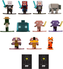 Jada Toys - Minecraft Blind Pack Nanofigs, Wave 2, Minecraft Legends Nano Metal Collectible Figure, Diverse modele, 4 Cm, Vârsta 3+, Negru Action figures Naty Shop