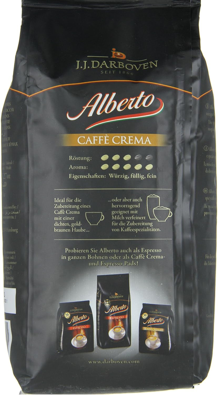 Boabe de cafea Darboven Alberto Crema, 1 kg - de la more-taste