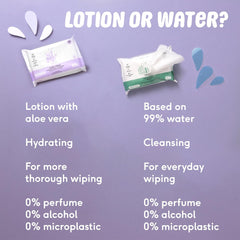 Șervețele umede pentru bebeluși Naïf fără plastic, 54 bucăți (1 pachet x 54 bucăți) - Pentru fundulețul, corpul și fața bebelușului - Ingrediente naturale