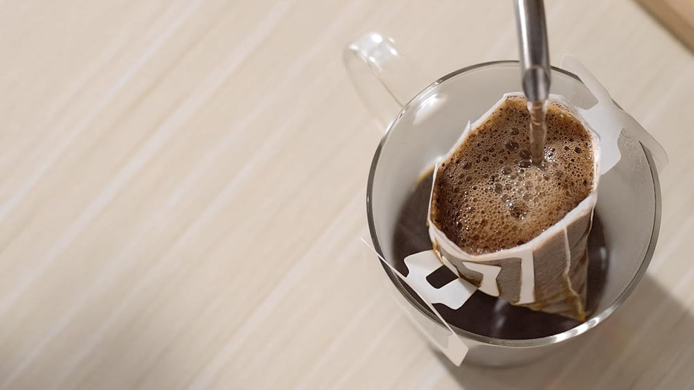 Cafea Japan Craftsman, cafea filtrantă de unică folosință, amestec ușor Brazilia Vietnam, 16 pliculețe.