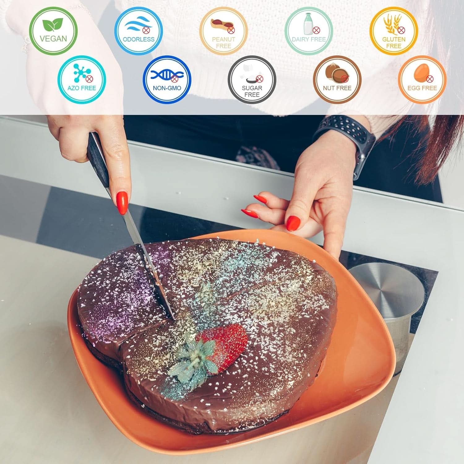 Glitter comestibil pentru bauturi, 4 grame Glitter Naty Shop