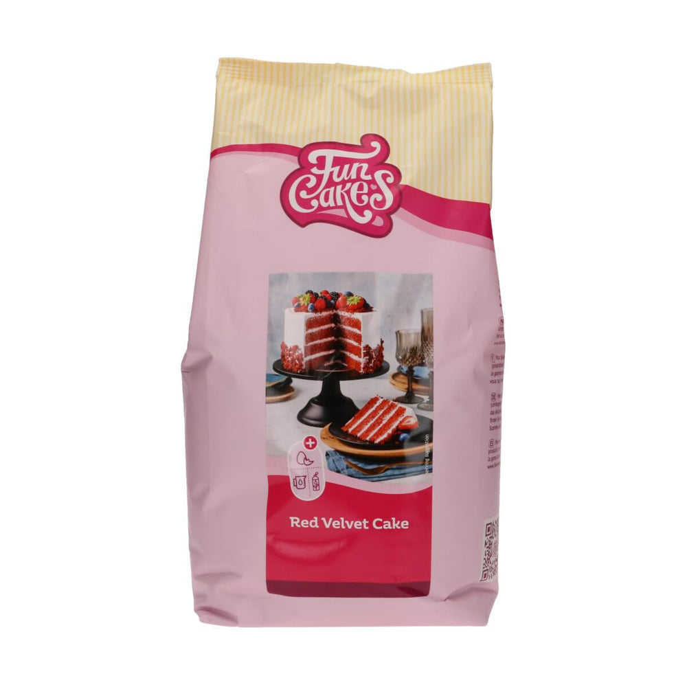 Funcakes Mix Für Red Velvet Cake: Einfach Zu Verwendender, Schön Weicher Und Flauschiger Kuchen Mit Leichtem Schokoladengeschmack, Auch Für Cupcakes Aus Rotem Samt Geeignet, Halal. 500 G. Amestec pentru copt si gatit Naty Shop 4 Kg