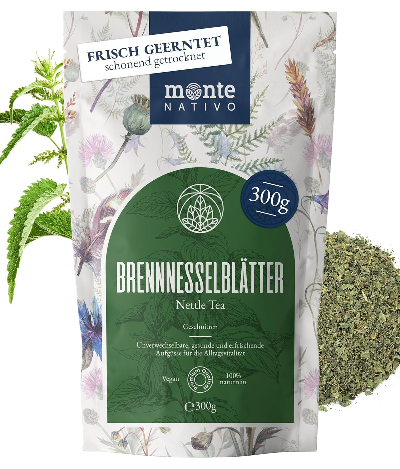 Pudră de matcha ceremonială Monte Nativo (40 g) - perfectă pentru ceai matcha, latte și smoothie - ceai verde din Japonia - calitate ceremonială, în cutie metalică - 100% pură, fără gluten, măcinată fin