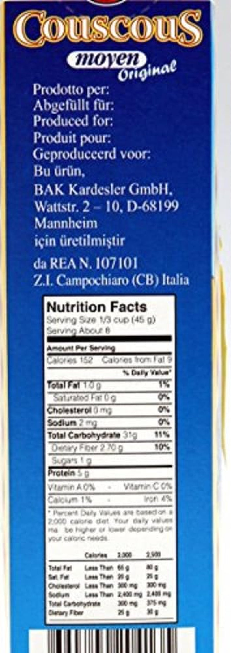 Cuscus Moyen Original, 0,5 kg (pachet de 4)