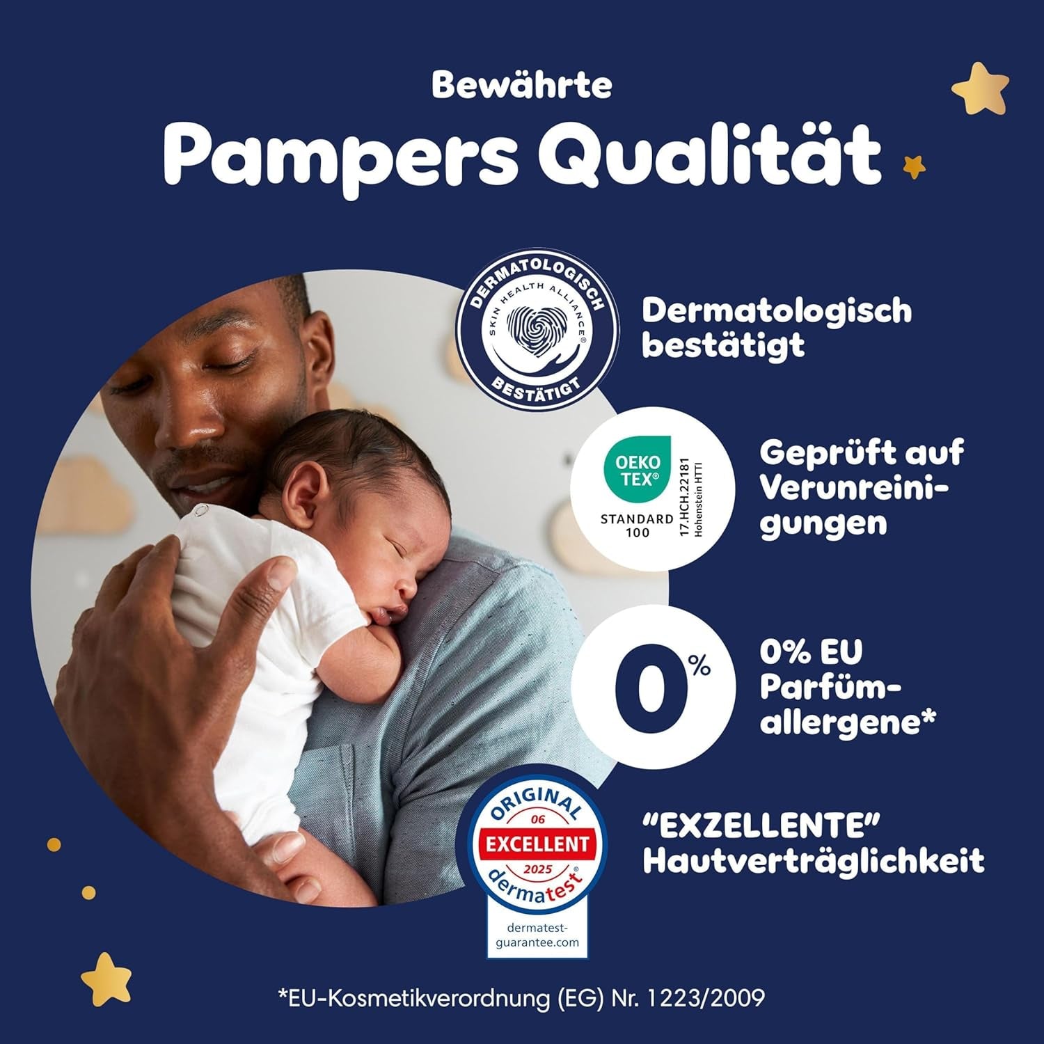 Scutecele Pampers Night Pants mărimea 6, 138 de bucăți, 13kg-19kg, oferă protecție suplimentară pentru întreaga noapte.