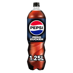 Pepsi Zero Sugar, Băutura răcoritoare fără zahăr, cola cofeinizată, set 6 x 1,25 litri Bauturi fara alcool Naty Shop