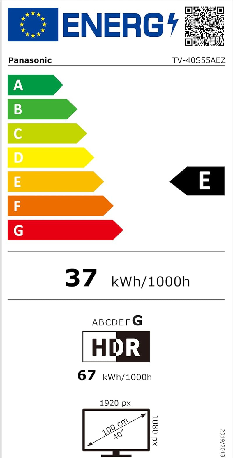 Panasonic TV-40S55AEZ, seria S55A, televizor inteligent LED Full HD de 40 de inci, 2024, Fire TV, HD Color Engine, HDR, control vocal Alexa, mod de gaming, player media, pentru o experiență vizuală excepțională