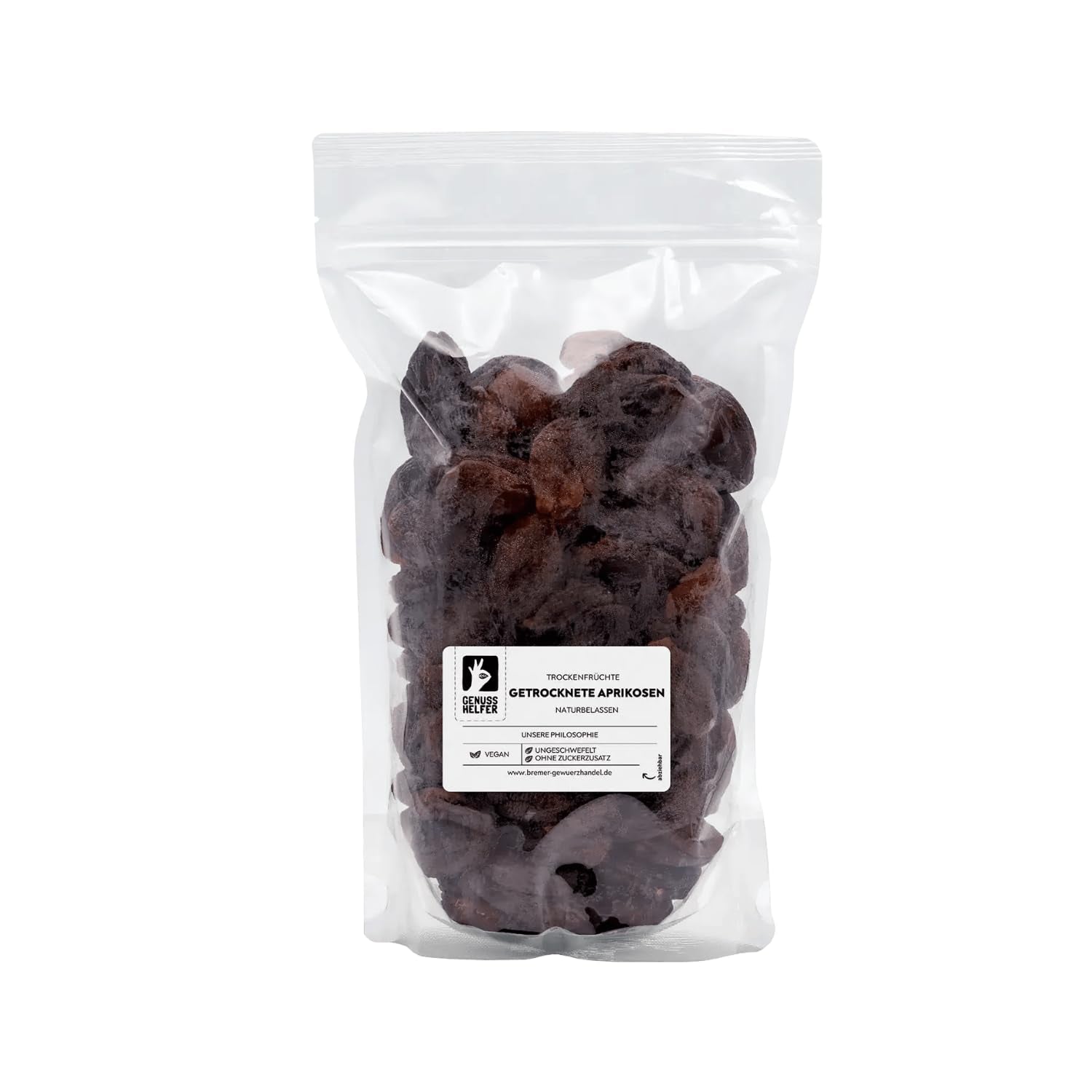 Caise uscate Bremer Gewürzhandel, fructe uscate fără zahăr adăugat și nesulfurate, 1kg Produse deshidratate Naty Shop 1 kg (1 pachet)