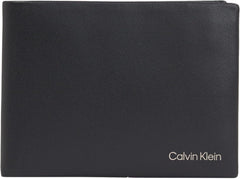Calvin Klein Bifold pentru bărbați Ck Concise 5cc W/Coin L K50k510599 Portofele Portofel Barbati Naty Shop Negru Os
