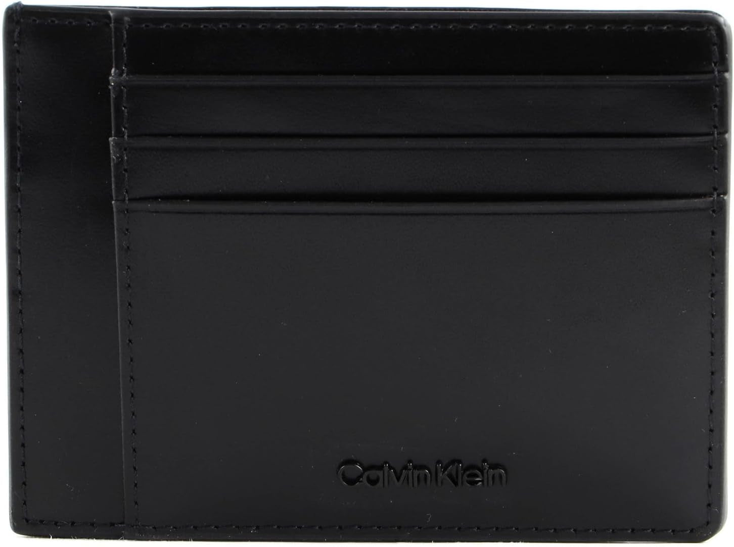 Calvin Klein CK MEDIAN ID CARDHOLDER Portofel pentru bărbați, negru (Ck Black), OS Portofel Barbati Naty Shop