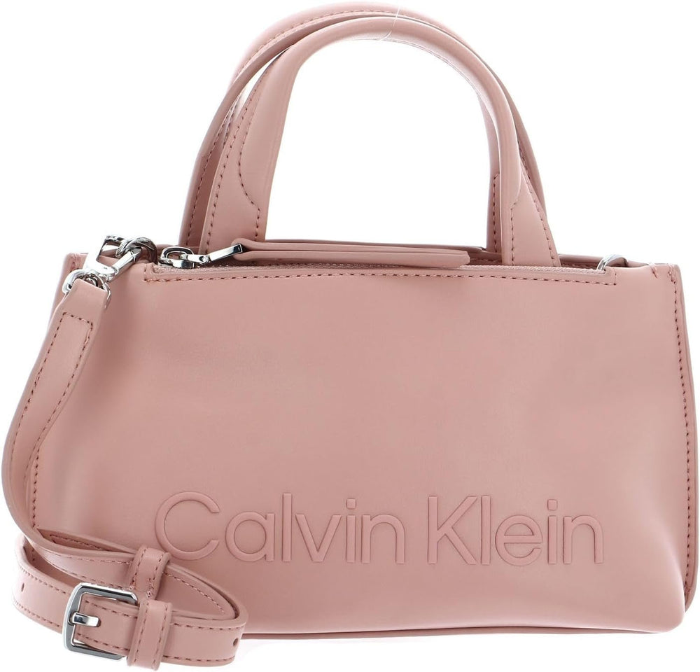 Calvin Klein Ladies Ck Set Mini Tote K60k610167 Tote Bag Genti Femei Naty Shop Brun (Café Au Lait)