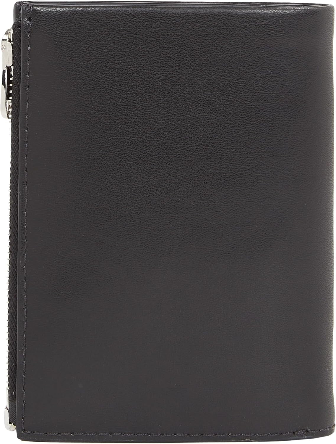 Calvin Klein METAL CK TRIFOLD 6CC W/DETACH C Portofel pentru bărbați, Black (Ck Black), OS Portofel Barbati Naty Shop