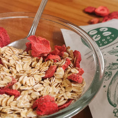 Căpșuni liofilizate | Fructe liofilizate Liofilizate | Fructe uscate fără zahăr Fructe uscate | Căpșuni uscate Liofilizate | Fructe liofilizate (90g) Produse deshidratate Naty Shop